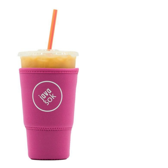 NEW Java Sok The Original Reusable Beverage Sleeve Large Bright Pink 30-32oz. - Picture 5 of 5